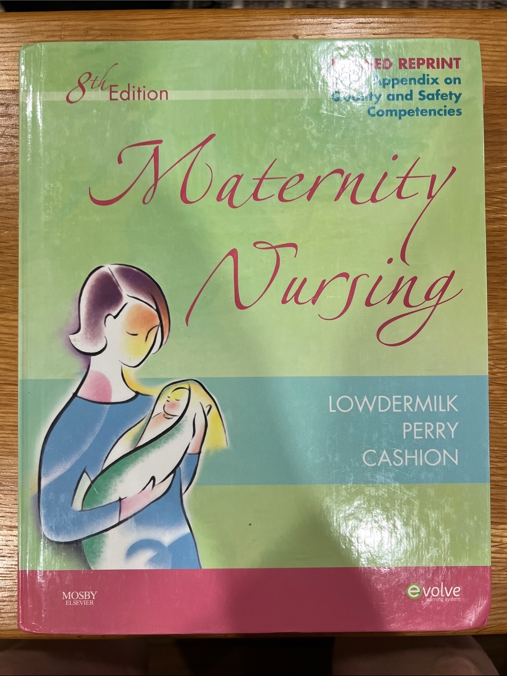 Maternity Nursing Textbook - Green & Pink Cover